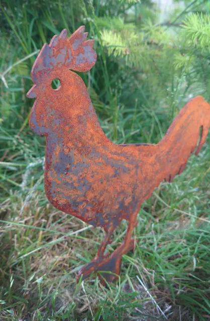 Tier Garten Kunst Ornamente Outdoor Huhn Hahn Henne Küken Vögel Dekoration