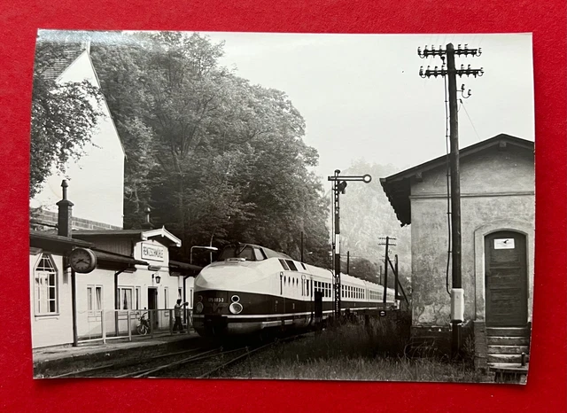 DDR Eisenbahn Foto 1981 KARLEX DR BR 175 003-3 am Bahnhof Rentzschmühle ( 129759