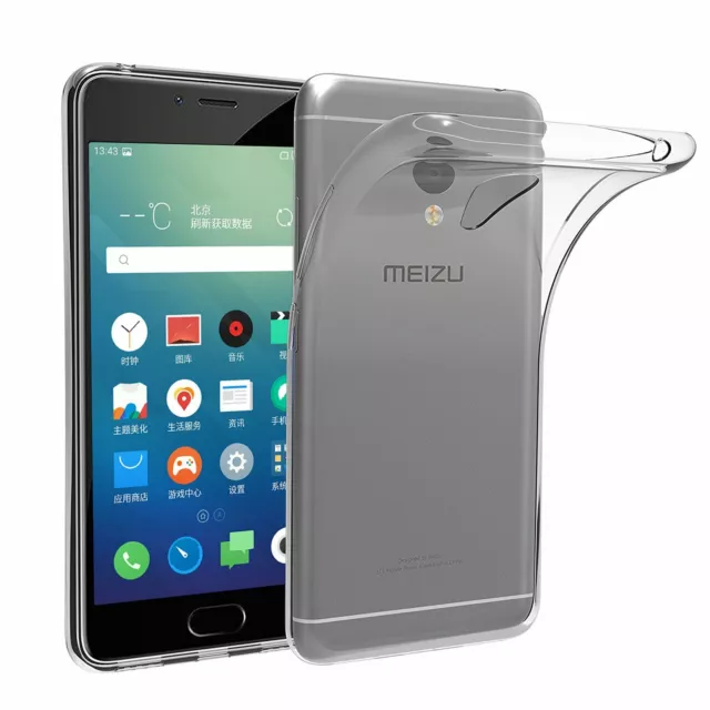 COVER TRASPARENTE per MEIZU M5S M612H MEILAN 5S Custodia Morbida in Silicone TPU