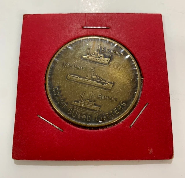 COAST GUARD CUTTERS Grand Haven Station coin 1977, Escanaba, Woodbine, Raritan