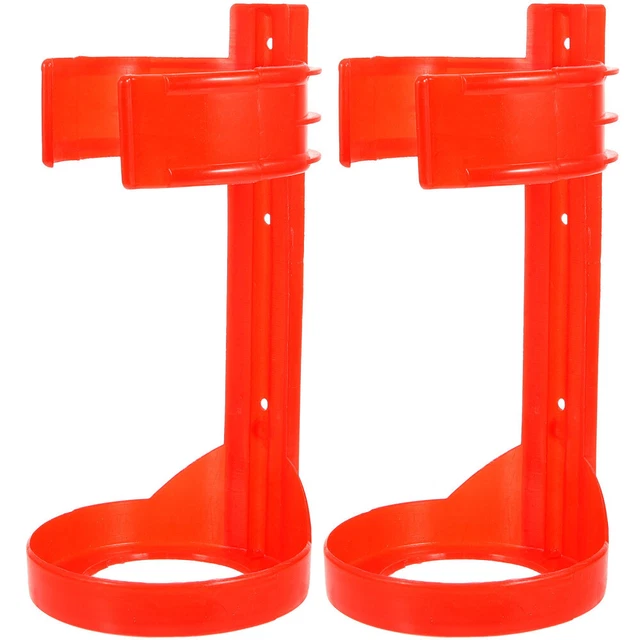 2 pz supporto estintore plastica staffa estintore rosso