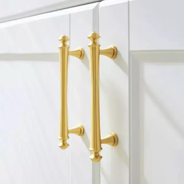 Brushed Brass Dresser Handles Drawer Pulls Handles Kitchen Cabinet Pulls Handle 2