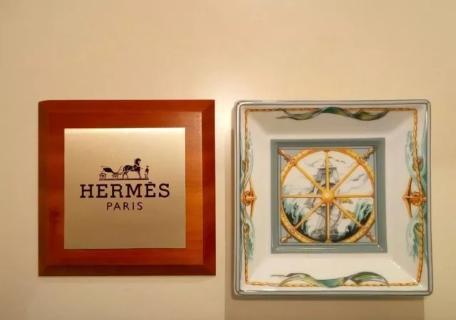 Hermes Patchwork - Piattino Quadrato Hermes Patchwork Alizes - Porcellana