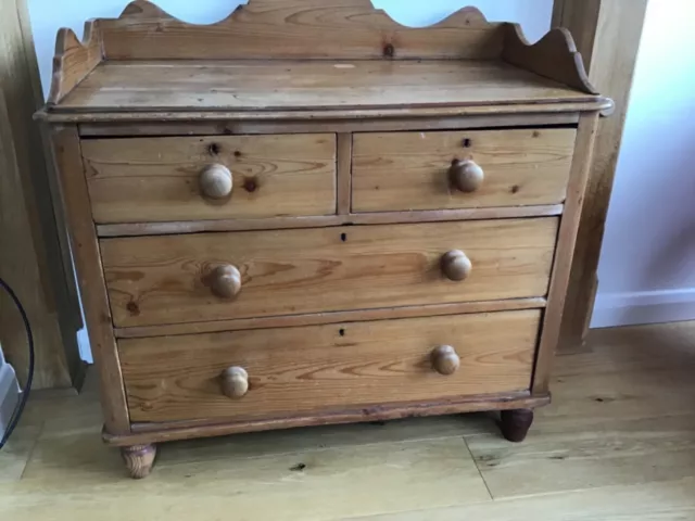 Victorian Solid Pine Chest of Drawers