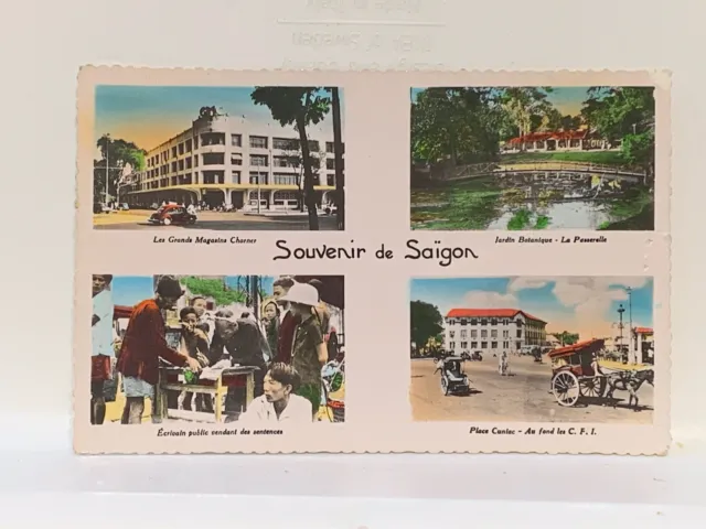 Cpa Vietnam Indochine Souvenir De Saïgon