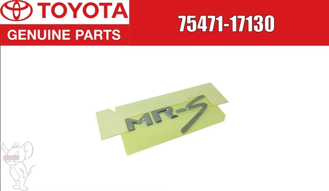 Toyota MR-S ZZW30 00-07 Genuine Chrome Rear "MR-S"  Emblem JDM OEM Japan