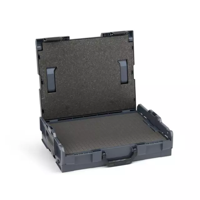Vhbw Insert en mousse avec plaque de fond compatible avec Sortimo L-Boxx  136 caisse à outils - mousse personnalisable, noir