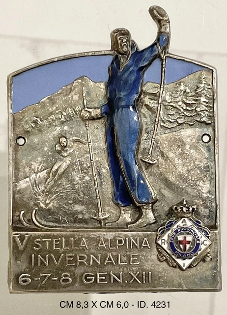 Plaque De Radiateur Ancienne - Automobile Club D'Italia - RACI - Regno D'Italia - Collection