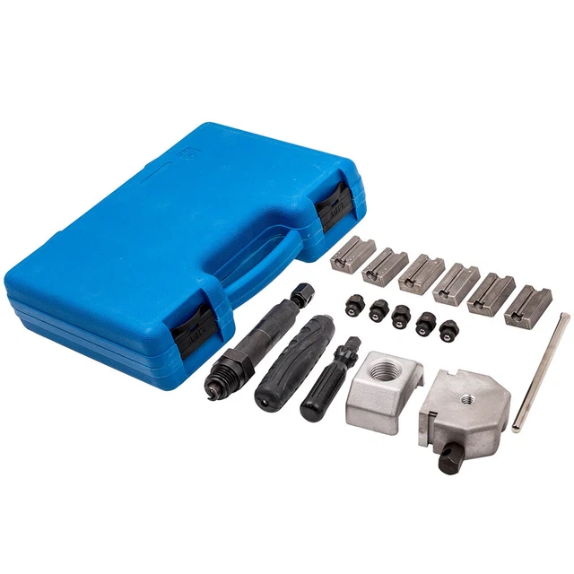 Universal 18 Pieces Flaring Tools Brake Line Hydraulic Flaring Device Tool Kit