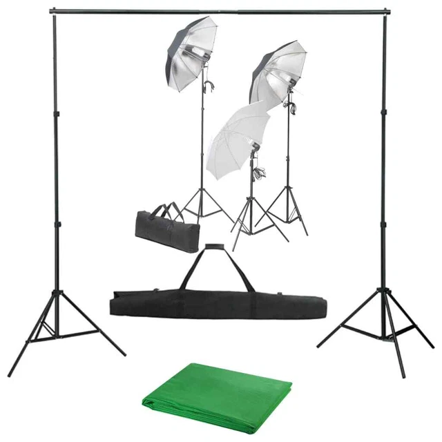 Kit per Studio Fotografico con Set di Luci e Fondale 5199397
