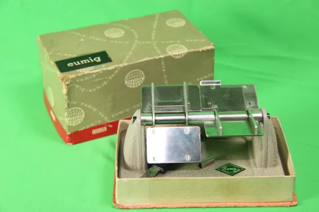 Eumig Klebepresse Cement Film Splicer For Std 8mm & 16mm Original Box ID b/16