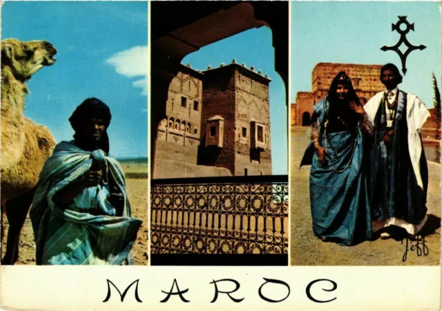 CPM AK Kasbah de Ouarzazate, Danseurs de Guedra,Chamelier MAROC (880899)