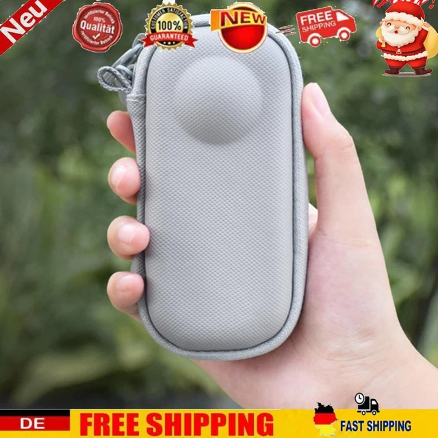 Hartschalen-Schutzhülle PU-Tragetasche für Insta360 One X3/2 (grau)