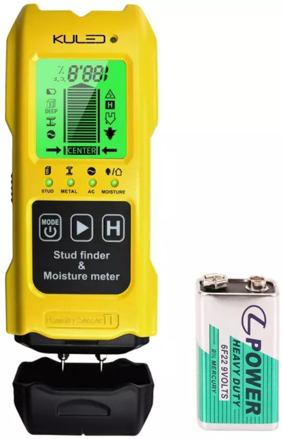 Stud Finder, moisture meter 7 In 1  Multi-Function Wall Stud Sensor Detector LCD