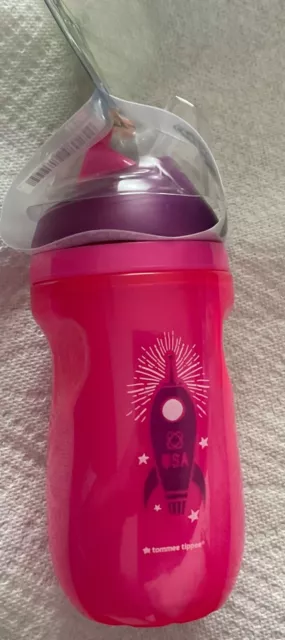 Tommee Tippee Insulated Straw Toddler Tumbler Training Cup Pink For 12+Months