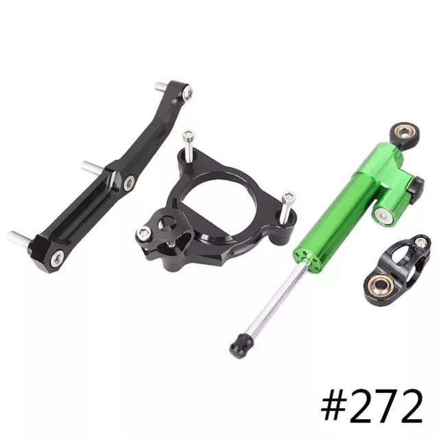 For Kawasaki Z800 2013-2015 Engine Steering Damper Stabilizer Aluminum Green 1