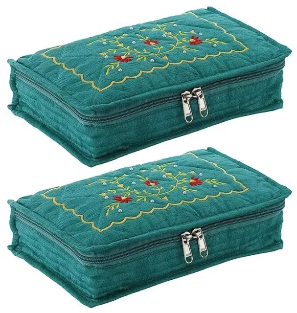 Jewellery Kit, Vanity Box Green Pack of 2 Pieces
