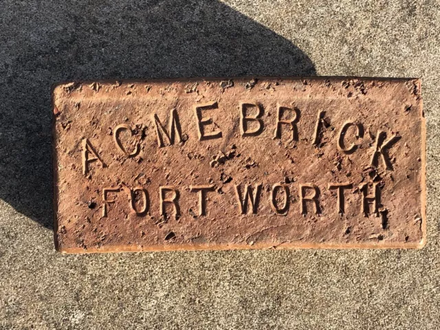 Rare…Vintage…Mint Condition…Acme Brick..fort Worth, Tx.…Fort Worth, Texas
