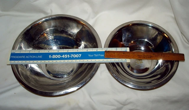 2 cuencos mezcladores de acero inoxidable JRC 1 Qt 7202 y 1.5 Qt 7203 ~ usados 1 vez perfectos