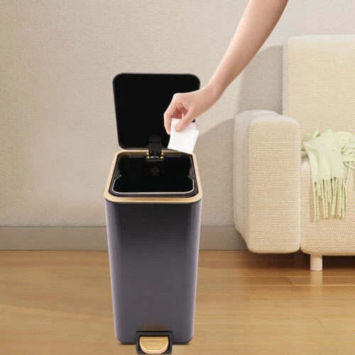 EKO Pattumiera Automatica Da Bagno Con Coperchio, 2,6 Litri, Sottile
