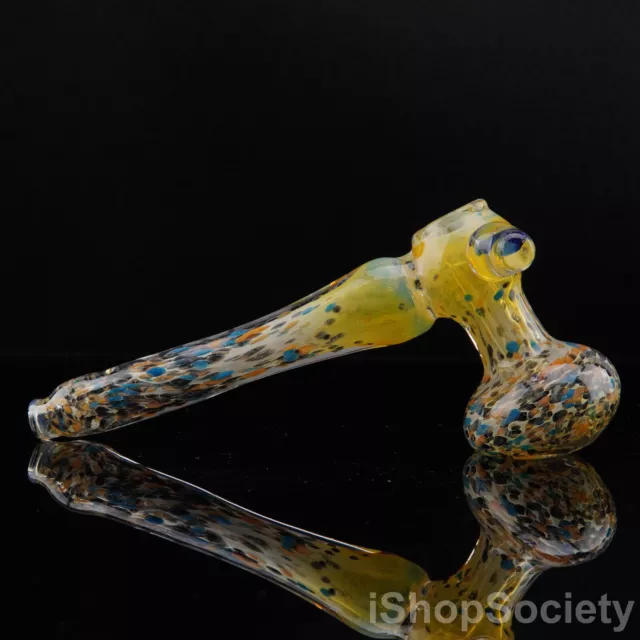 6" Frit Hammer Bubbler Tobacco Smoking Pipe Thick Collectible Pipes - P675E