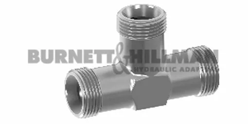 METRIC Male Tee (L Series) BODY ONLY - Hydraulic Compression Fitting