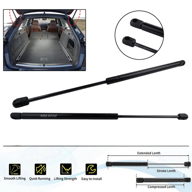 2x Gas Spring Dampers For Audi A3 Sportback 8PA Tailgate - 530mm, Black, Magneti Marelli 5 thumbnail image