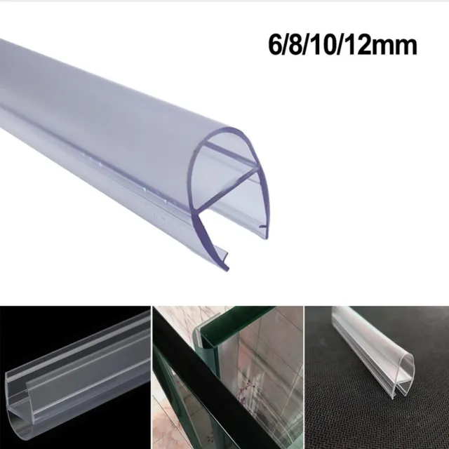 Tira de PVC de 1 m de alta calidad para puerta de vidrio de baño fácil de instalar larga duración