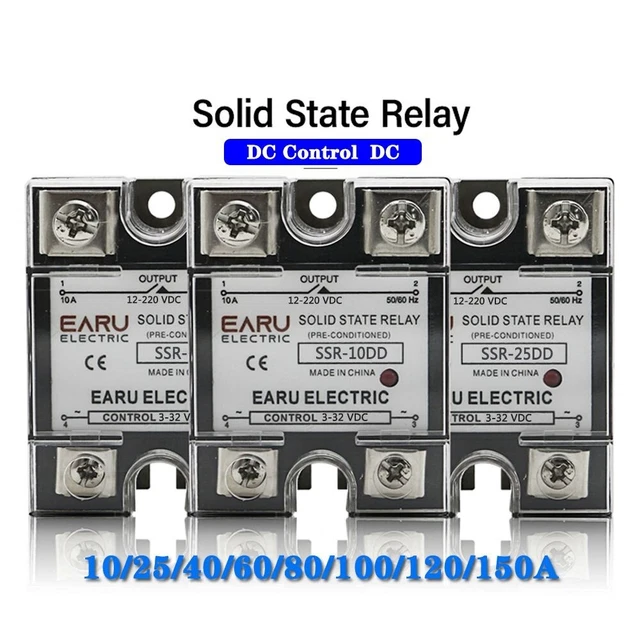 Solid State Relay Module DC 3-32V Input DC 12-220V Output Voltage Transformer