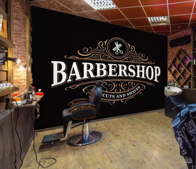 3D Fortschrittlich H3 Haarschnitt Barber Shop Tapete Wandbild Selbstklebend Erin