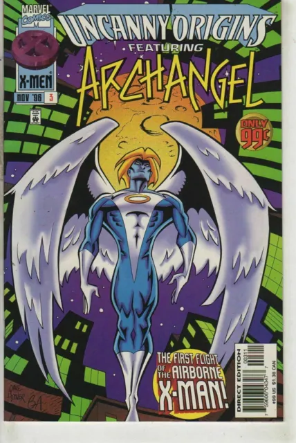 Uncanny Origins Featuring Archangel #3 Marvel Comics November Nov 1996 (VFNM)