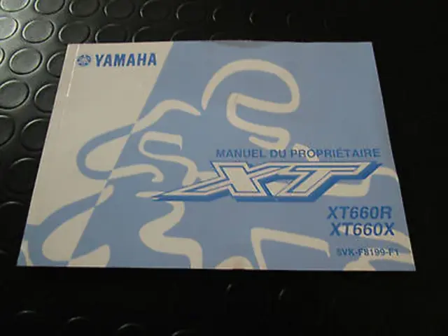 Manuale D'uso E Manutenzione Originale Yamaha In Lingua Francese Per Xt 660R- X