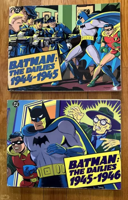 BATMAN The Dailies Lot 1944-1945 & 1945-1946 SC 1st Kitchen Sink Press Vol 2, 3