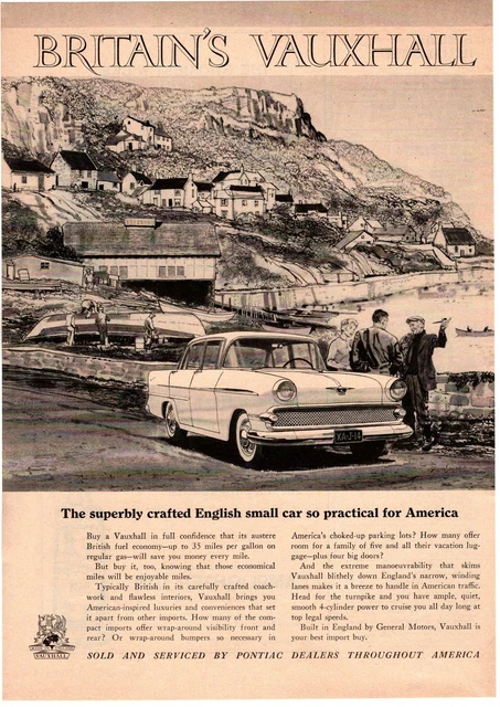 1959 Vauxhall Victor 4-Door Saloon Built In England By GM Envoy Estate Print Ad