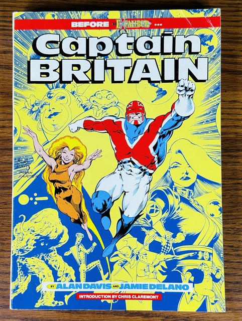 CAPTAIN BRITAIN TPB 1988 X-Men Excalibur Marvel Comics Psylocke 2nd Printing
