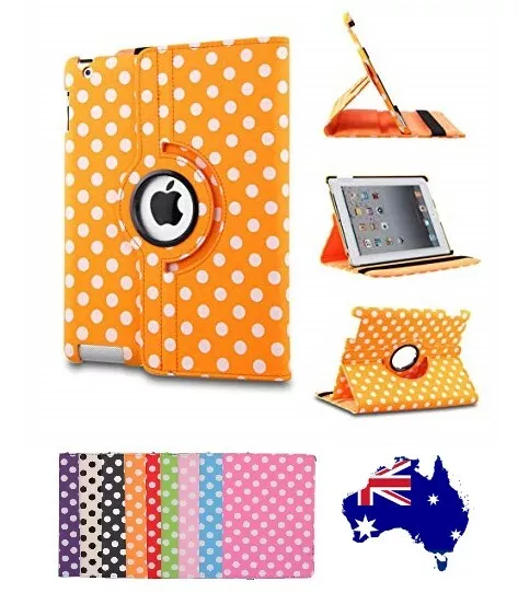 360 Rotate POLKA DOT BALLS Case Cover iPad 4 3 2 Air Mini 5th 6th Gen (OPT SP)