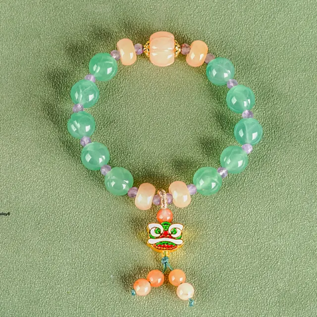 Real Grade A 100% Natural Multi Color Jade Women Lucky Pixiu Beads Bracelet