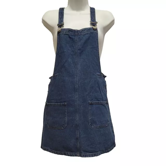 Next  Blue Denim Pinafore Dungaree Dress Girls Age 12 Years