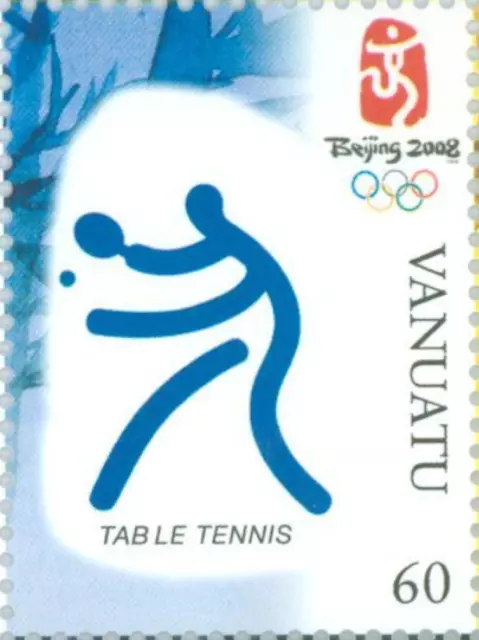 Vanuatu #SG1026c MNH 2008 Beijing Olympic Games Table Tennis [944c]