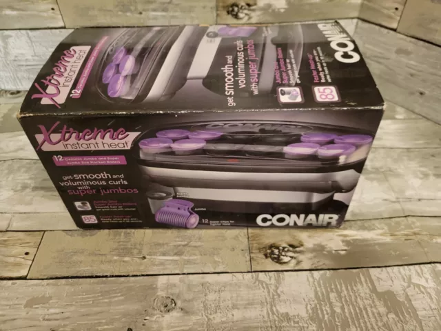 Conair Xtreme Instant Heat 12 Ceramic Jumbo and Super Jumbo Flocked Rollers