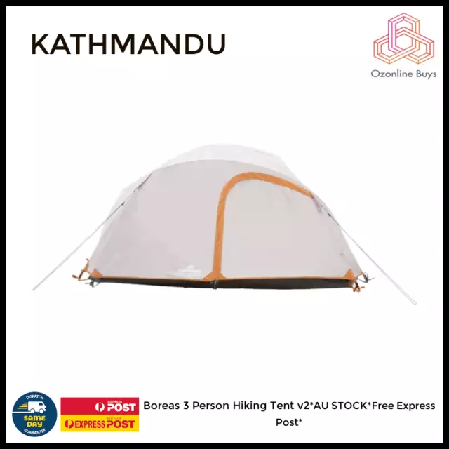 Kathmandu Boreas 3 Person Hiking Tent v2*Au Stock*Free Express Post*