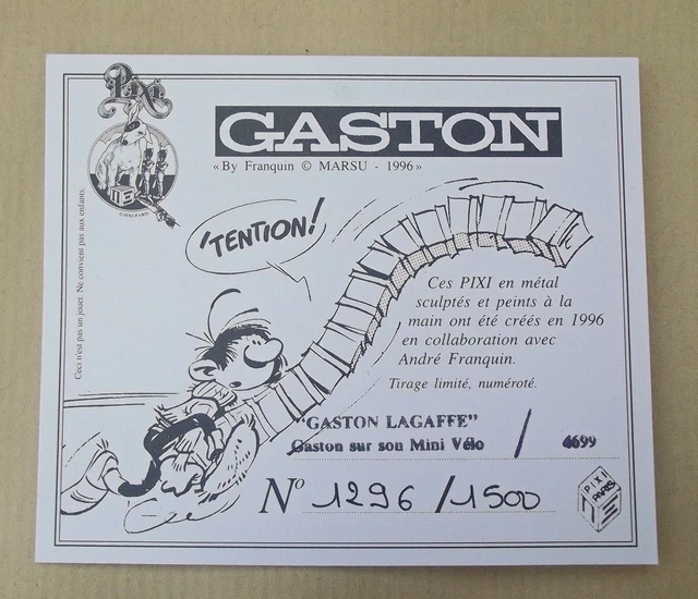 Franquin & Pixi - Gaston, scène complète du cirage - Boite