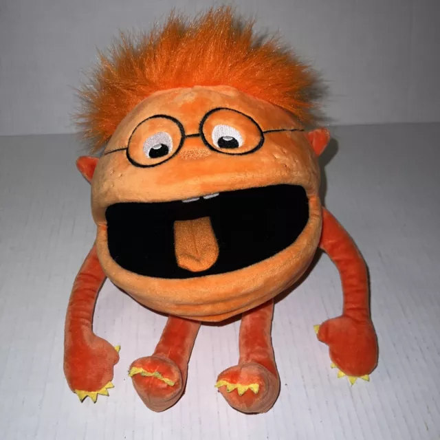 The Puppet Company Baby Orange Monster Hand Puppet Plush EXCELLENT With Squeaker
