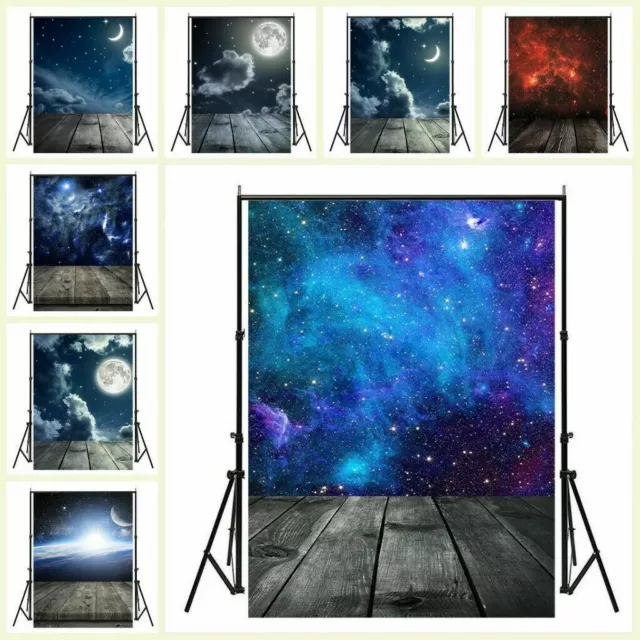 Starry Night Sky Plank Photography Background Photo Props Backdrops Studio Wall