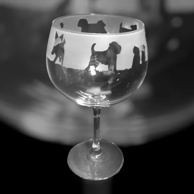 BRUSSELS GRIFFON Frieze Boxed 70cl Glass Gin Balloon