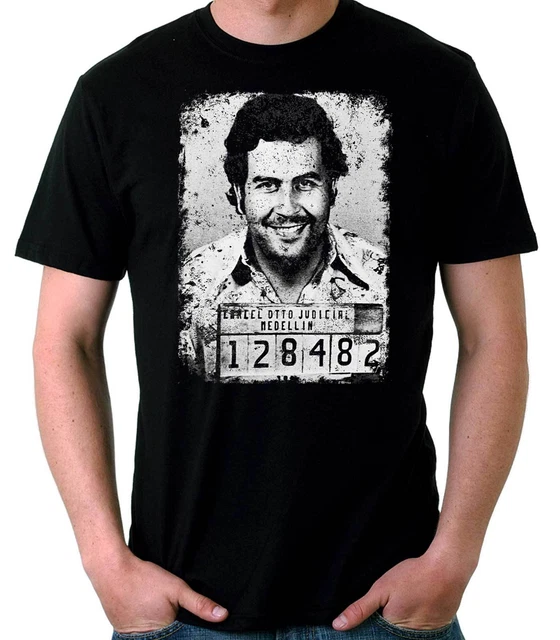 Camiseta Hombre Pablo Escobar Narcos Plata o Plomo t-shirt manga corta