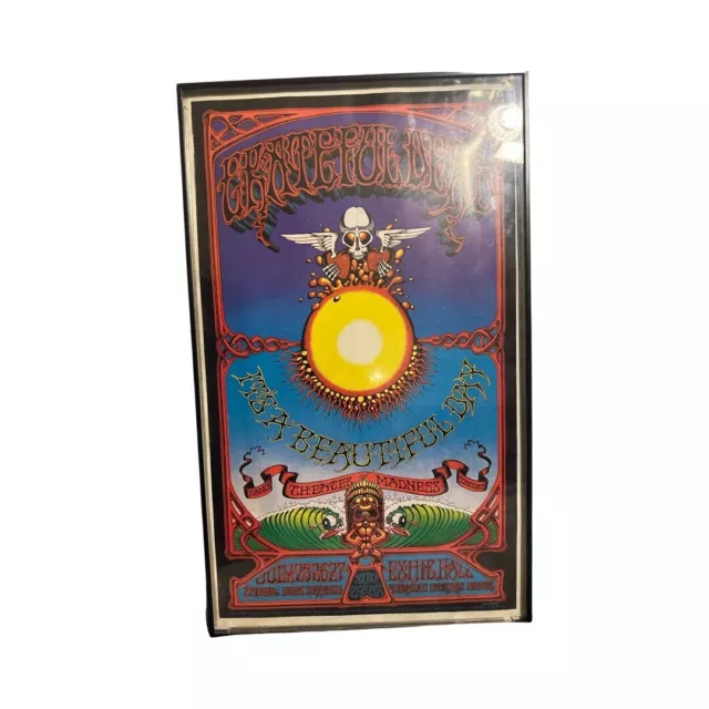 1982 Grateful Dead Rick Griffin Aoxomoxoa Hawaii Poster Nicely Framed !