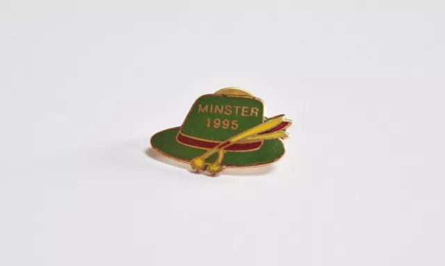 Vtg 1995 Minster Ohio Oktoberfest Hat Lapel Pin Octoberfest German Alpine Enamel