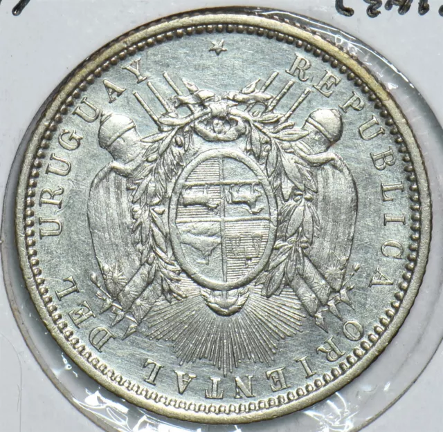 Uruguay 1877 20 Centesimos 298958 combine shipping