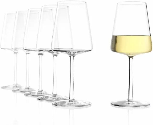 Set di 6 calici da vino bianco Power 400 ml, in cristallo senza piombo